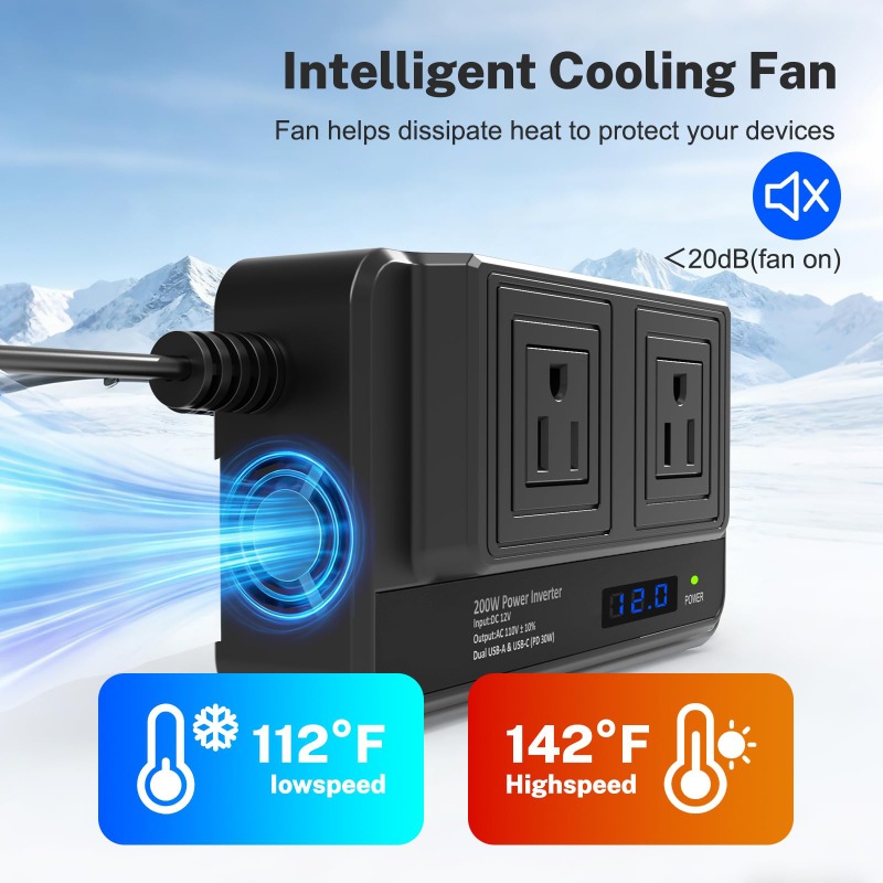 200W Car Inverter Power Conver - Outdoor Power Adapter Usb C recension och pris