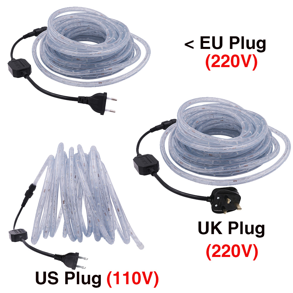 220V 110V Rainbow Tube Rope Li - Outdoor Power Strip Weatherproof recension och pris
