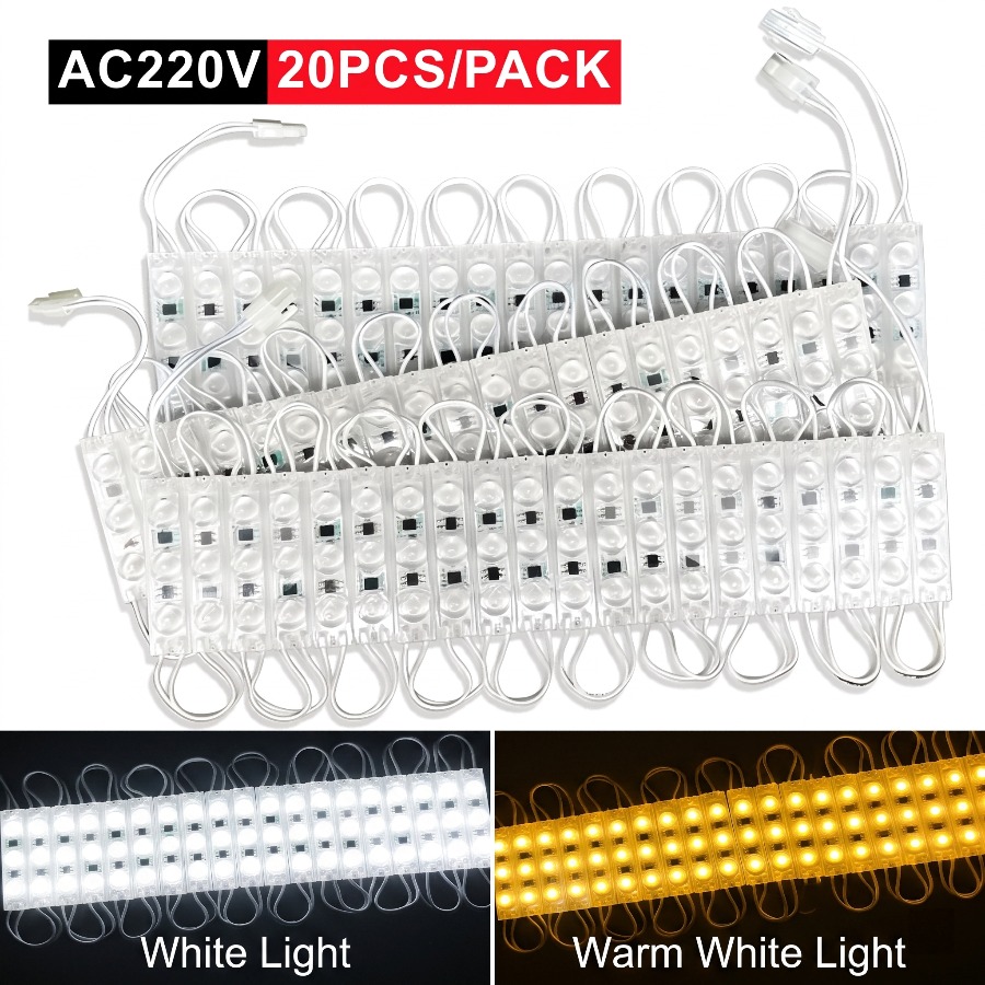 220V Highlight Led Module 20PC - Outdoor Power Strip Weatherproof recension och pris